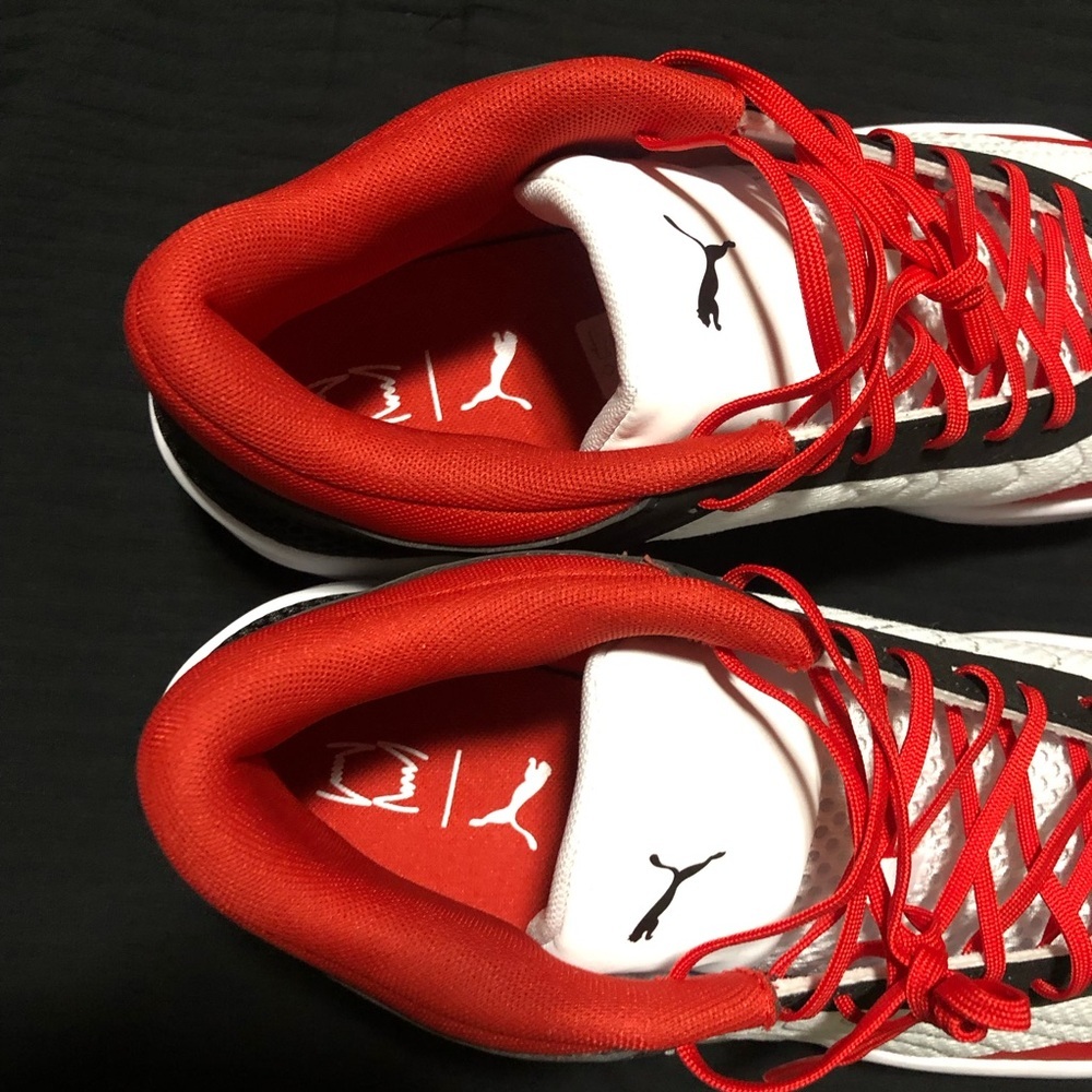 Puma Court Pro 2 Black For All Time Red White Men, Size 12, Basketball 312180-03 - Picture 4 of 6